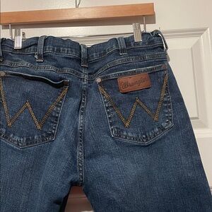 Wrangler Men's Dark Blue Straight Jeans